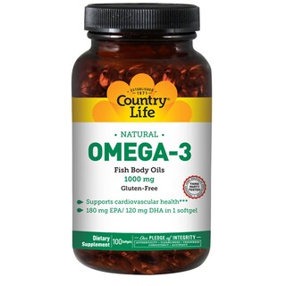 Foto 1 | Foto 1 | Suplemento De Aceites Corporales De Pescado Omega 3 De Country Life, 1000 Mg - Venta Internacional.