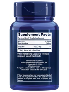 Foto 2 | Foto 2 | Suplemento Life Extension Glycine 1000 Mg 100 Cápsulas - Venta Internacional.