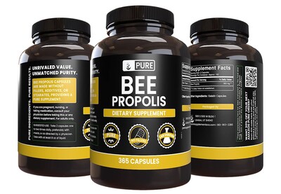 Foto 2 | Foto 2 | Cápsulas De Propóleo De Abeja Con Ingredientes Orgánicos Puros 365 Cápsulas - Venta Internacional.