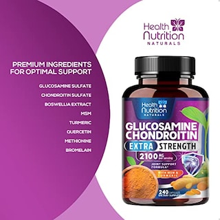 Foto 5 | Foto 5 | Suplemento Health Nutrition Naturals: Glucosamina Y Condroitina - Venta Internacional.