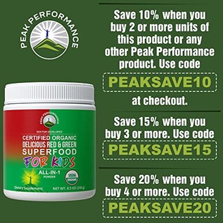 Foto 5 | Foto 5 | Complementa Los Superalimentos Verdes Y Rojos De Peak Performance Kids - Venta Internacional.