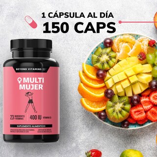 Foto 2 | Foto 2 | Multivitamínico para Mujeres Beyond Vitamins MULTI-WOMEN-150 con 24 Ingredientes y Vitaminas 150 Cápsulas