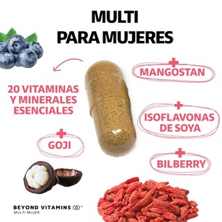 Foto 3 | Foto 3 | Multivitamínico para Mujeres Beyond Vitamins MULTI-WOMEN-150 con 24 Ingredientes y Vitaminas 150 Cápsulas