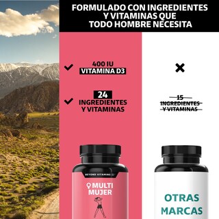 Foto 7 | Foto 7 | Multivitamínico para Mujeres Beyond Vitamins MULTI-WOMEN-150 con 24 Ingredientes y Vitaminas 150 Cápsulas