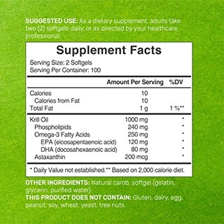 Foto 2 | Foto 2 | Suplemento Eagleshine Vitamins De Aceite De Krill Antártico, 1000 Mg - Venta Internacional.