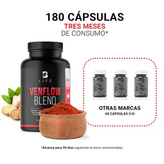 Foto 5 | Foto 5 | Venflow Blend de 180 Cápsulas Ingredientes Naturales. Venflow Blend B Life