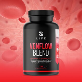 Foto 8 | Foto 8 | Venflow Blend de 180 Cápsulas Ingredientes Naturales. Venflow Blend B Life