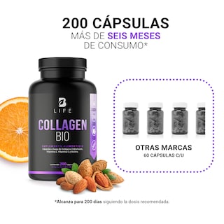 Foto 5 | Foto 5 | Biotina Colágeno y Vitamina E B Life 200 Capsulas