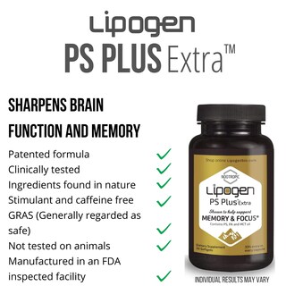 Foto 2 | Foto 2 | Suplemento Cerebral Lipogen Ps Plus Extra 60 Cápsulas Blandas Paquete de 2 - Venta Internacional