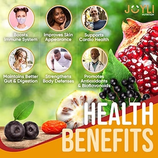 Foto 2 | Foto 2 | Gomitas De Vitaminas Joyli Superfruit Goji Y Saúco Para Adultos - Venta Internacional.