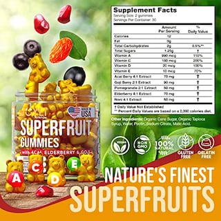 Foto 3 | Foto 3 | Gomitas De Vitaminas Joyli Superfruit Goji Y Saúco Para Adultos - Venta Internacional.
