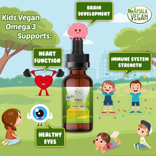 Foto 3 | Foto 3 | Suplemento Amala Vegan Omega 3 Para Niños Con Sabor A Limón Orgánico - Venta Internacional.