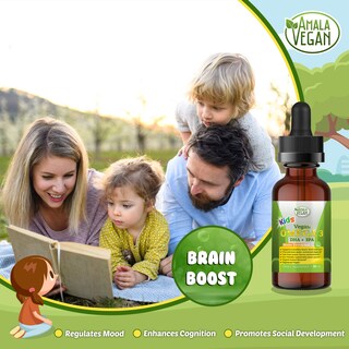 Foto 4 | Foto 4 | Suplemento Amala Vegan Omega 3 Para Niños Con Sabor A Limón Orgánico - Venta Internacional.