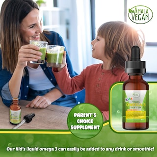 Foto 6 | Foto 6 | Suplemento Amala Vegan Omega 3 Para Niños Con Sabor A Limón Orgánico - Venta Internacional.