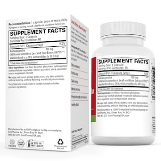 Foto 7 | Foto 7 | Suplemento Terry Naturally Ashwagandha Ep35 Extra Strength - Venta Internacional.