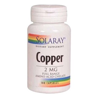 Foto 1 | Foto 1 | Supplement Copper Solaray, 100 Cápsulas, Paquete De 2 - Venta Internacional.