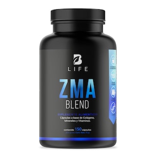 Foto 1 | Foto 1 | Mezcla de Zinc/ Magnesio/ Vitamina C/ Colágeno Hidrolizado/ Vitamina B6 150 Cápsulas Ingredientes Naturales ZMA Blend B Life