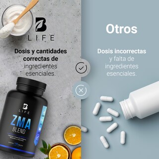 Foto 6 | Foto 6 | Mezcla de Zinc/ Magnesio/ Vitamina C/ Colágeno Hidrolizado/ Vitamina B6 150 Cápsulas Ingredientes Naturales ZMA Blend B Life
