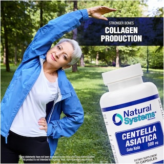 Foto 3 | Foto 3 | Suplemento Natural Systems Centella Asiática 500 Mg 60 Cápsulas - Venta Internacional.