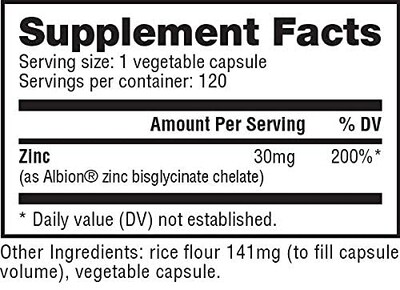 Foto 2 | Foto 2 | Suplemento Mineral De Quelato De Zinc Nutrabio, 30 Mg, 120 Porciones - Venta Internacional.