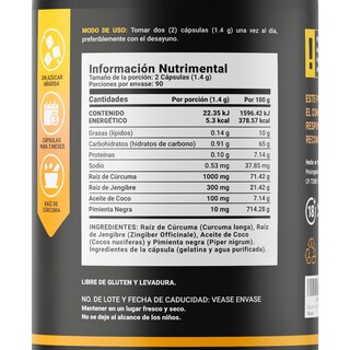 Foto 2 | Foto 2 | Suplemento Alimenticio B Life Turmeric con Ginger 180 Cápsulas