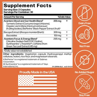 Foto 4 | Foto 4 | Suplemento Avantera Premium Nootrópico Elevate Energy Focus M - Venta Internacional.