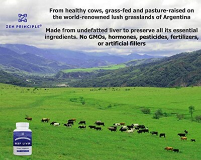Foto 5 | Foto 5 | Suplemento Zen Principle Beef Liver 360 Cápsulas (180/botella) - Venta Internacional.