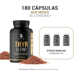 Foto 5 | Foto 5 | Thyr Blend 180 Cápsulas Ingredientes Naturales Thyr Blend B Life