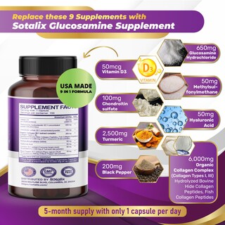 Foto 2 | Foto 2 | Suplemento Sotalix De Glucosamina De 9.550 Mg Con Condroitina Y Msm - Venta Internacional.