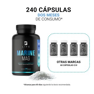 Foto 5 | Foto 5 | Suplemento Alimenticio B Life Marine Magnesium 240 Cápsulas