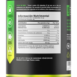 Foto 2 | Foto 2 | Suplemento Alimenticio B Life Green Coffee 180 Cápsulas