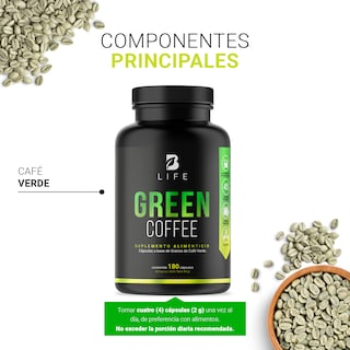 Foto 4 | Foto 4 | Suplemento Alimenticio B Life Green Coffee 180 Cápsulas