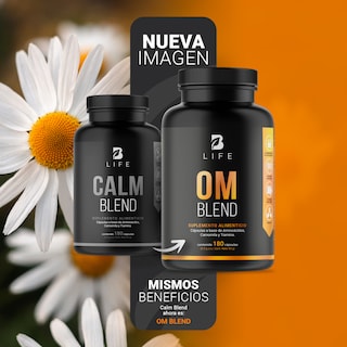 Foto 3 | Foto 3 | Suplemento Alimenticio Om Blend 500 mg 180 Cápsulas Ingredientes Naturales Om Blend B Life