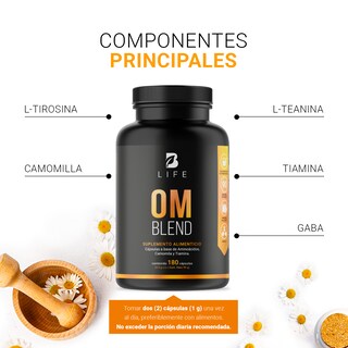 Foto 4 | Foto 4 | Suplemento Alimenticio Om Blend 500 mg 180 Cápsulas Ingredientes Naturales Om Blend B Life