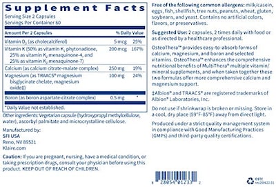 Foto 3 | Foto 3 | Suplemento Klaire Labs Osteothera Capsules Bone Support 120 - Venta Internacional.