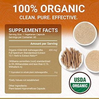 Foto 6 | Foto 6 | Suplementos True Veda Organic Ashwagandha Ksm-66 60 Píldoras - Venta Internacional.