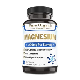 Foto 1 | Foto 1 | Suplemento De Glicinato De Magnesio Pure Organic Elements, 120 Unidades - Venta Internacional.