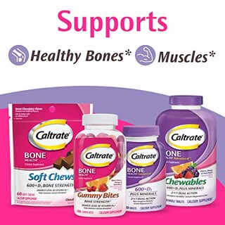 Foto 7 | Foto 7 | Suplemento Caltrate Soft Chews, 600 Mg De Calcio + D3, 60 Unidades - Venta Internacional.