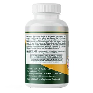Foto 3 | Foto 3 | Suplemento Dietético Gade Nutrition, Yoduro De Potasio, 65 Mg - Venta Internacional.