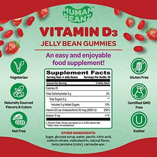 Foto 6 | Foto 6 | Suplemento De Gomitas Con Vitamina D3 Para Adultos De Human Beanz - Venta Internacional.