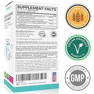 Foto 5 | Foto 5 | Suplemento De Lactancia Pure Mom Organic Fenogreco 60 Cápsulas - Venta Internacional.