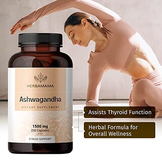 Foto 3 | Foto 3 | Suplemento Herbamama Ashwagandha En Cápsulas 1500 Mg 250 Cápsulas - Venta Internacional.