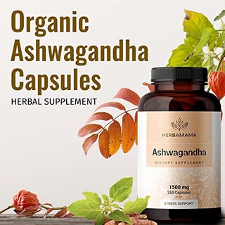 Foto 6 | Foto 6 | Suplemento Herbamama Ashwagandha En Cápsulas 1500 Mg 250 Cápsulas - Venta Internacional.