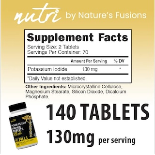 Foto 2 | Foto 2 | Tabletas De Yoduro De Potasio De Protección Radiológica 130 Mg (140) - Venta Internacional.