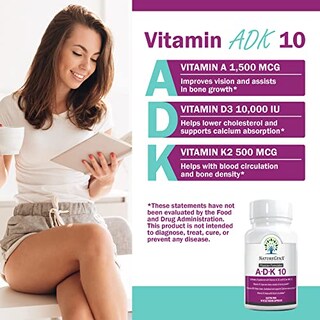 Foto 3 | Foto 3 | Suplemento Naturegenx Adk 10 Vitaminas D3 10000 Ui, K2 500 Mcg - Venta Internacional.