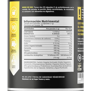 Foto 2 | Foto 2 | Gas Relief de 180 Cápsulas Ingredientes Naturales Gas Relief B Life