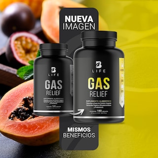 Foto 3 | Foto 3 | Gas Relief de 180 Cápsulas Ingredientes Naturales Gas Relief B Life