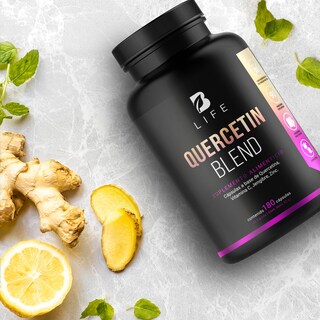 Foto 8 | Foto 8 | Quercetina de 180 Cápsulas Ingredientes Naturales Vitamina C Jengibre y Zinc Quercetin Blend B Life