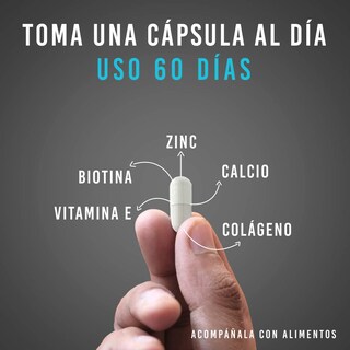 Foto 3 | Foto 3 | Suplemento Alimenticio para Hombre Lifeed5 Ayuda al Cabello Barba y Piel 60 Cápsulas