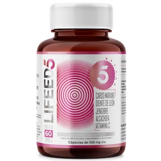 Foto 1 | Foto 1 | Cardo Mariano 60 Cápsulas Lifeed5 con Diente de León Cúrcuma Vitamina C más Otros Ingredientes